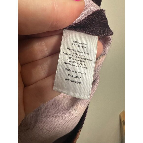 Talbots Corduroy Skirt Size 10 Petite Equestrian Horse Riding Print maroon - Picture 4 of 6